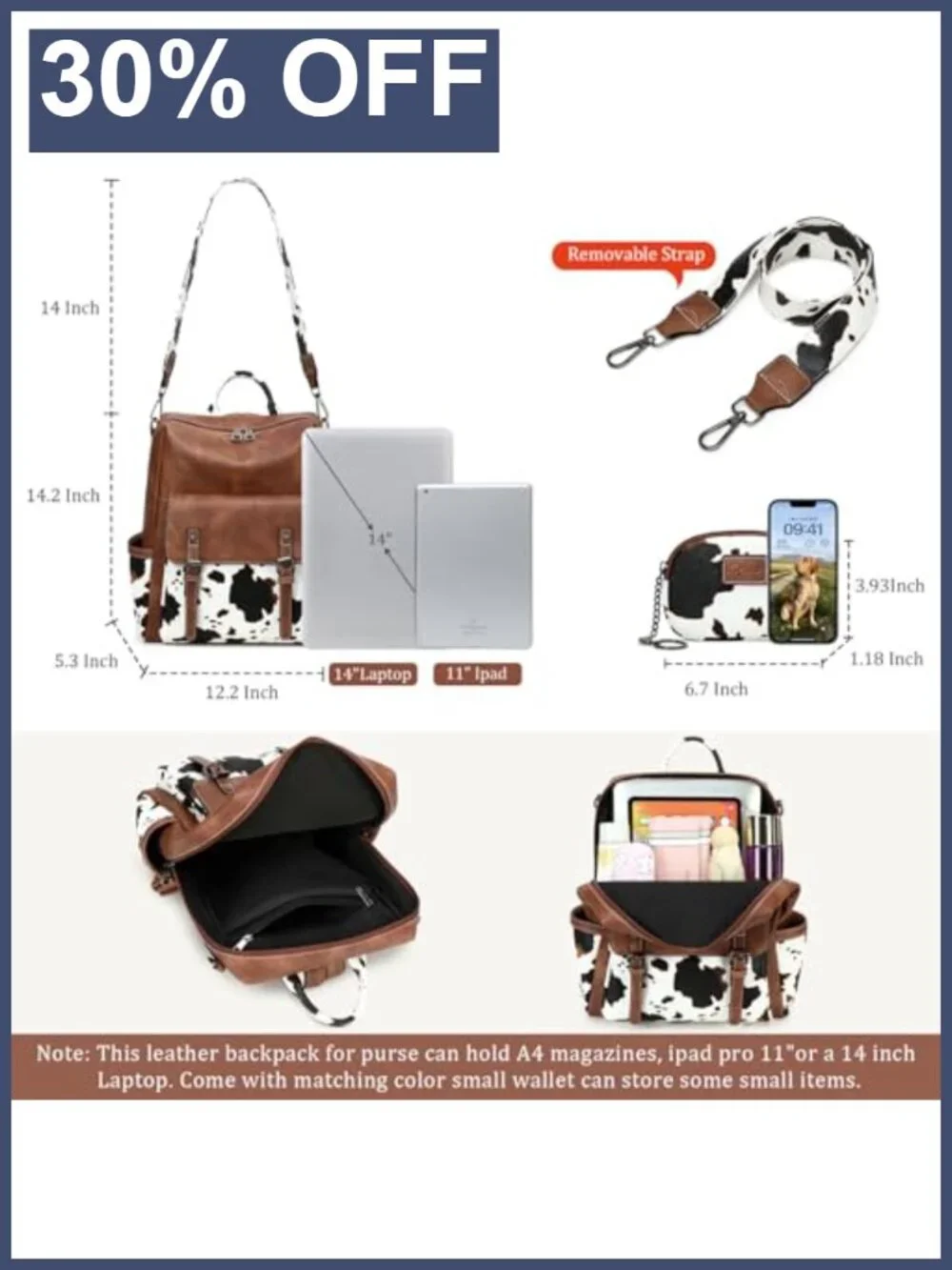 Faux Leather Backpack Purse for Women Large Travel Shoulder Bag